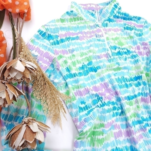 ICIKÜLS Knit Golf Tennis Exercise Top Open Mesh ½ Sleeve  Sz XL - Picture 10 of 16